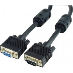 CABLU VGA GEMBIRD prelungitor, 3m, (T/M), dubluecranat, miez ferita, calitate premium, black