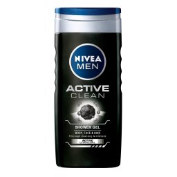 Nivea Gel de dus, Barbati, 500 ml, Active Clean