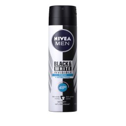 Nivea Deodorant spray, Barbati, 150 ml, Invisible Black White Fresh