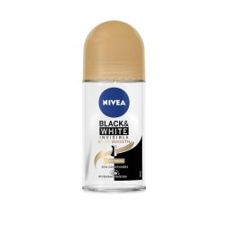 Nivea Deodorant Roll-on, Femei, 50 ml, Invisible Black White Silky Smooth