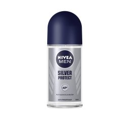 Nivea Deodorant Roll-on, Barbati, 50 ml, Silver Protect