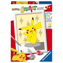 Ravensburger - CreArt pictura pe numere pentru copii Pickachu