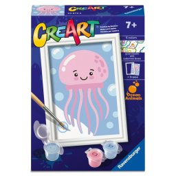 Ravensburger - CreArt pictura pe numere pentru copii meduza prietenoasa