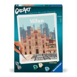 Ravensburger - CreArt pictura pe numere pentru adulti Milano plin de culoare