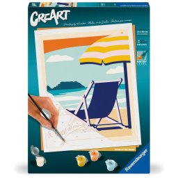 Ravensburger - CreArt pictura pe numere pentru adulti relaxare la plaja