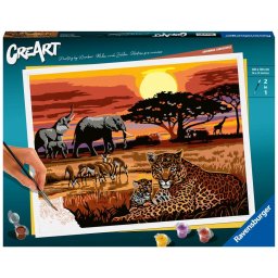 Ravensburger - CreArt pictura pe numere pentru adulti peisaj din savana