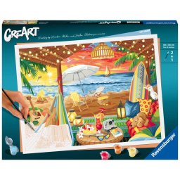 Ravensburger - CreArt pictura pe numere pentru adulti cabana cozy