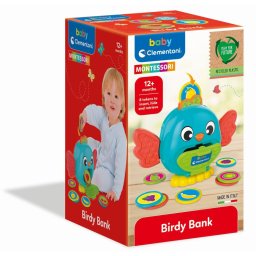 Clementoni - Montessori pusculita pasare pentru dezvoltarea senzoriala cognitiva si psihomotorie