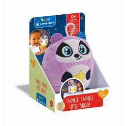 Clementoni - Jucarie bursuc de plus cu lumina de noapte si sunete pentru relaxare si somn linistit