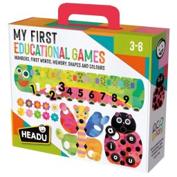 Headu - Ecoplay Primul meu joc Educational memoreaza formele, culorile, numerele si vocalele