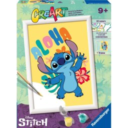 Ravensburger - CreArt pictura pe numere pentru copii Aloha Disney Stitch