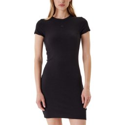 CALVIN KLEIN Rochie Ss Co Contour 1X1 Rib Mini LV047B266G UB1 black