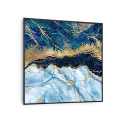 Klarstein Wonderwall Air Art Smart, încălzitor cu infraroșu, marmură albastră, 60 x 60 cm, 350 W (HTR10-WAASm350WBlMbB)