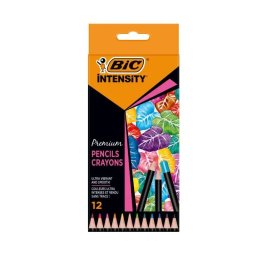 Creioane colorate 12 culori Bic Intensity Premium 651968