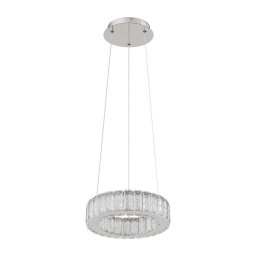 Lustră LED dimabilă pe cablu Globo 67162-30 MUCKY LED/30W/230V d. 30 cm + telecomandă
