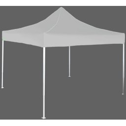 Pavilion de grădină 3x3m – din aluminiu, Fără pereţi laterali, Gri / antracit