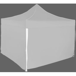 Pavilion de grădină 3x3m – din aluminiu, 4 pereţi laterali, Gri / antracit