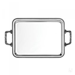 IMPEROTava rectangulara Argint masiv 39X30 cm cu manere