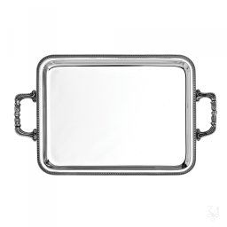 IMPERO Tava rectangulara Argint masiv 43X34 cm cu manere
