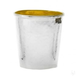 CARDINALE Pahar argint masiv "hammered" placat cu aur cca 300 ml