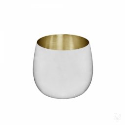 WINE Pahar argint masiv placat aur 330 ml