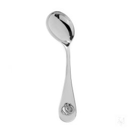 Lingurita bebelus argint masiv curbata lateral model Elefant