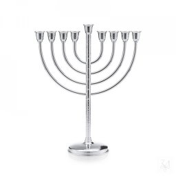 Menora Tel Aviv Argint 30 cm finisaj Hammered