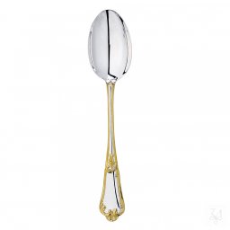 FLOREALE Lingura masa Argint masiv Decor Aur 24K