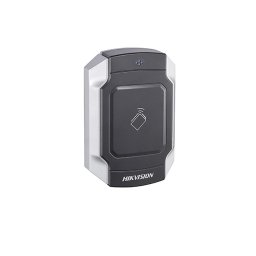 Cititor de card Mifare, DS-K1104M; Reads Mifare 1 card, Supports RS485 and Wiegand(W26/W34) protocol; Tamper-proof alarm, Dust-proof, IP65, Vandal Proof, IK10, Applied for 86 and 120 Gang Box;