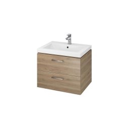 Cersanit S801-148-DSM - Mobilier de baie suspendat LARA 60 cm cu lavoar, nuc