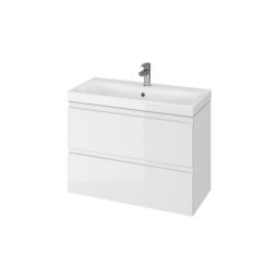 Cersanit S801-225-DSM - Dulap suspendat pentru baie cu lavoar MODUO SLIM, alb