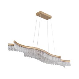 Lustră LED pe cablu Globo 67348HG JULIET LED/35W/230V 3200K auriu
