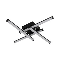 Plafonieră LED Globo 67342-24 KIRINA LED/24W/230V 3000K negru