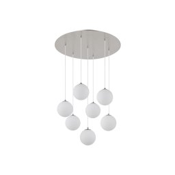 Lustră LED pe cablu Globo 56140-7H RIHA 7xG9/3,5W/230V alb