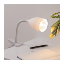 Lampă cu clemă Atmosphera SILY 1xE14/7W/230V alb