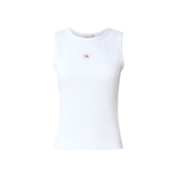 CALVIN KLEIN Top A-Wvn Lbl 2X2 Cttn LV047C201G YAA brilliant white
