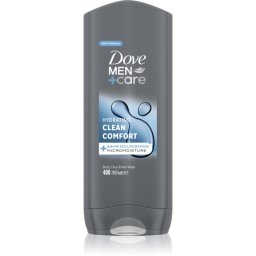 Dove Men+Care Clean Comfort gel de duș pentru față, corp și păr 400 ml