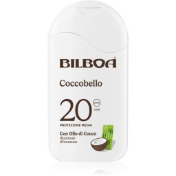 Bilboa Coccobello Latte loțiune pentru plaja cu ulei de cocos SPF 20 200 ml
