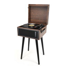 Pick-up stereo cu difuzoare incorporate AKAI ATT-101BT, Bluetooth, Retro style, Maro