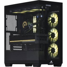 Sistem PC Actina, AMD Ryzen™ 7 9800X3D, 64 GB DDR5-SDRAM, 2 TB SSD, NVIDIA GeForce RTX 5090, Midi Tower, Negru