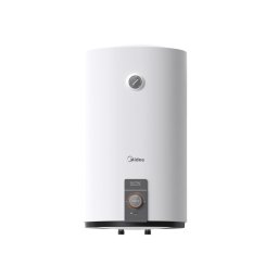 Boiler electric Midea, seria Salute, model cilindric, volum 80L, control electronic, Supapa de siguranta de reducere a presiunii, protectie supraincalzire, Wifi, Alb