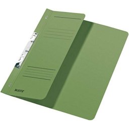 Dosar cu sina Leitz 1/2, carton, A4, incopciat, 170 coli, verde
