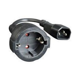 CABLU ALIMENTARE C14 tata la Schuko mama, Gembird "PC-SFC14M-01