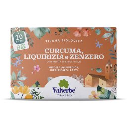 Ceai BIO raguseala, cu ghimbir, turmeric si lemn dulce Valverbe