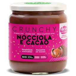 Crema BIO crunchy, cu alune de padure si lapte Deanocciola