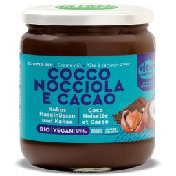 Crema BIO vegana, cu alune de padure, nuca de cocos si cacao Deanocciola