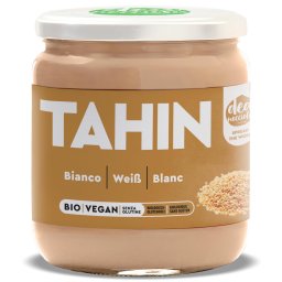 Crema BIO tahini alba, din 100% seminte de susan decojite si prajite Deanocciola