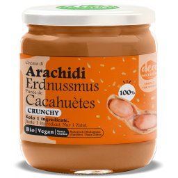 Crema BIO crunchy din 100% arahide Deanocciola