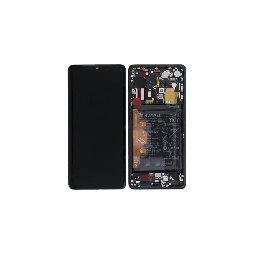 Display cu touchscreen si rama Huawei P30 Pro, 02355MUL, Black, Service Pack