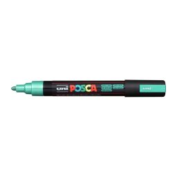 Marker universal UNI PC-5M Posca, 1.8-2.5 mm, verde metalizat